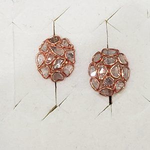 Polki Diamond stud earrings
